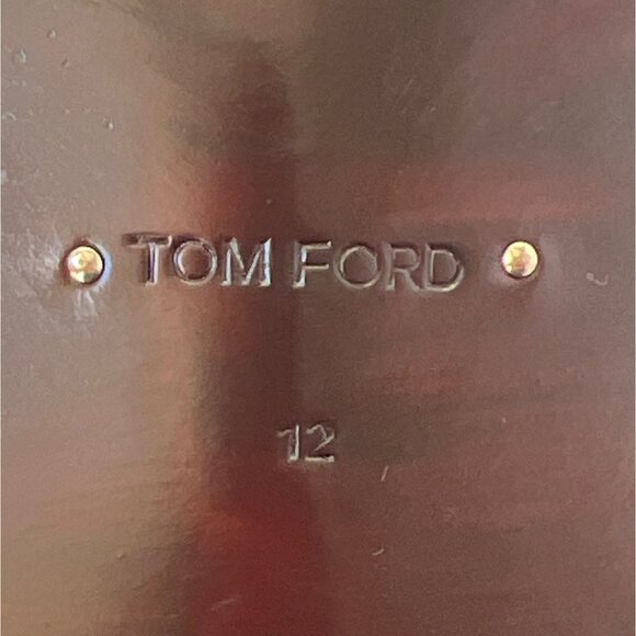 Tom Ford Leather Bos Taurus Men Shoes Formal Dress Shoes Size US12 - Picture 6 of 15